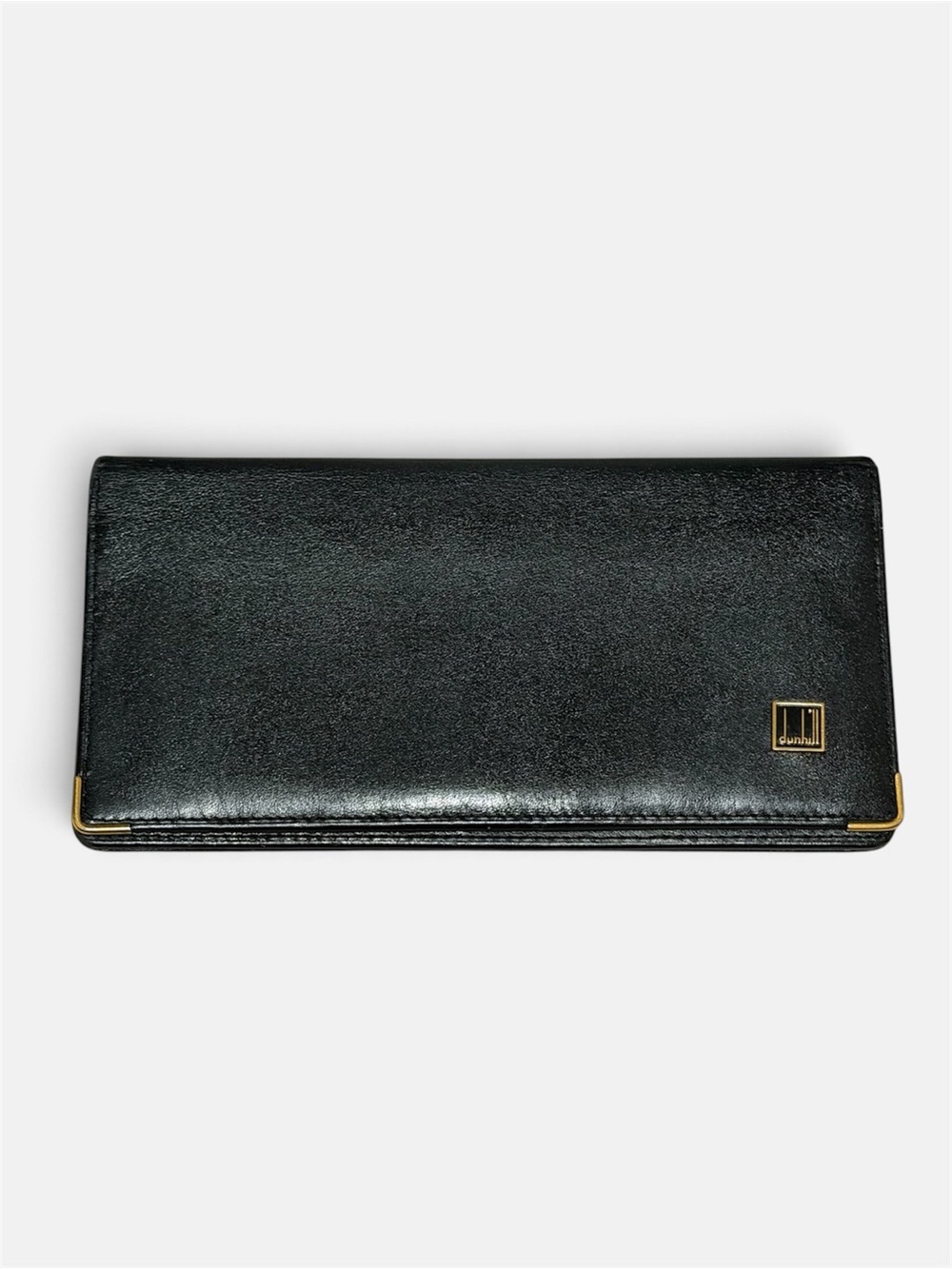 Dunhill - Vintage Black Leather Bifold Long Wallet